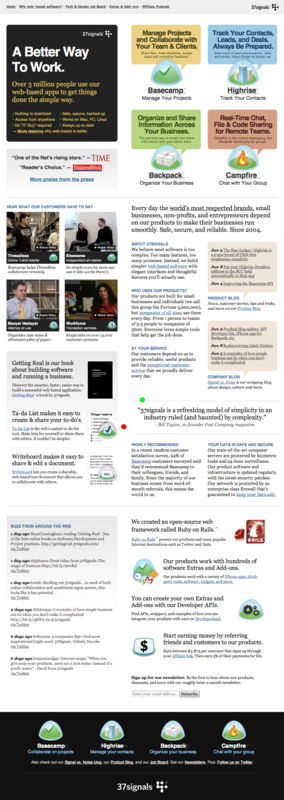 37 Signals web page on a Better Way to Work
