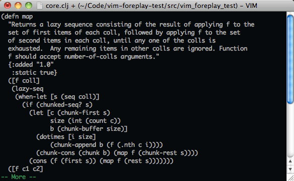 Displaying the source function 