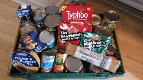 Food bank hamper