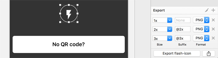 Exporting in Sketch 