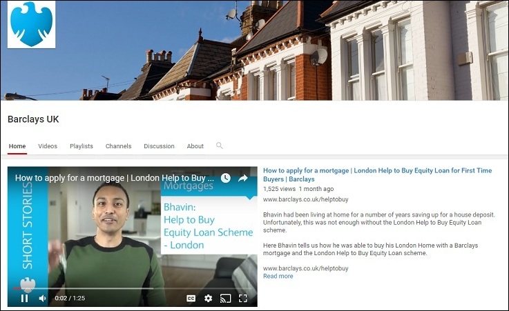Barclays Youtube Channel