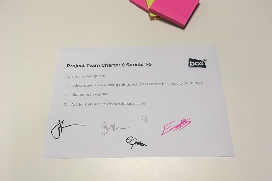 Example team charter