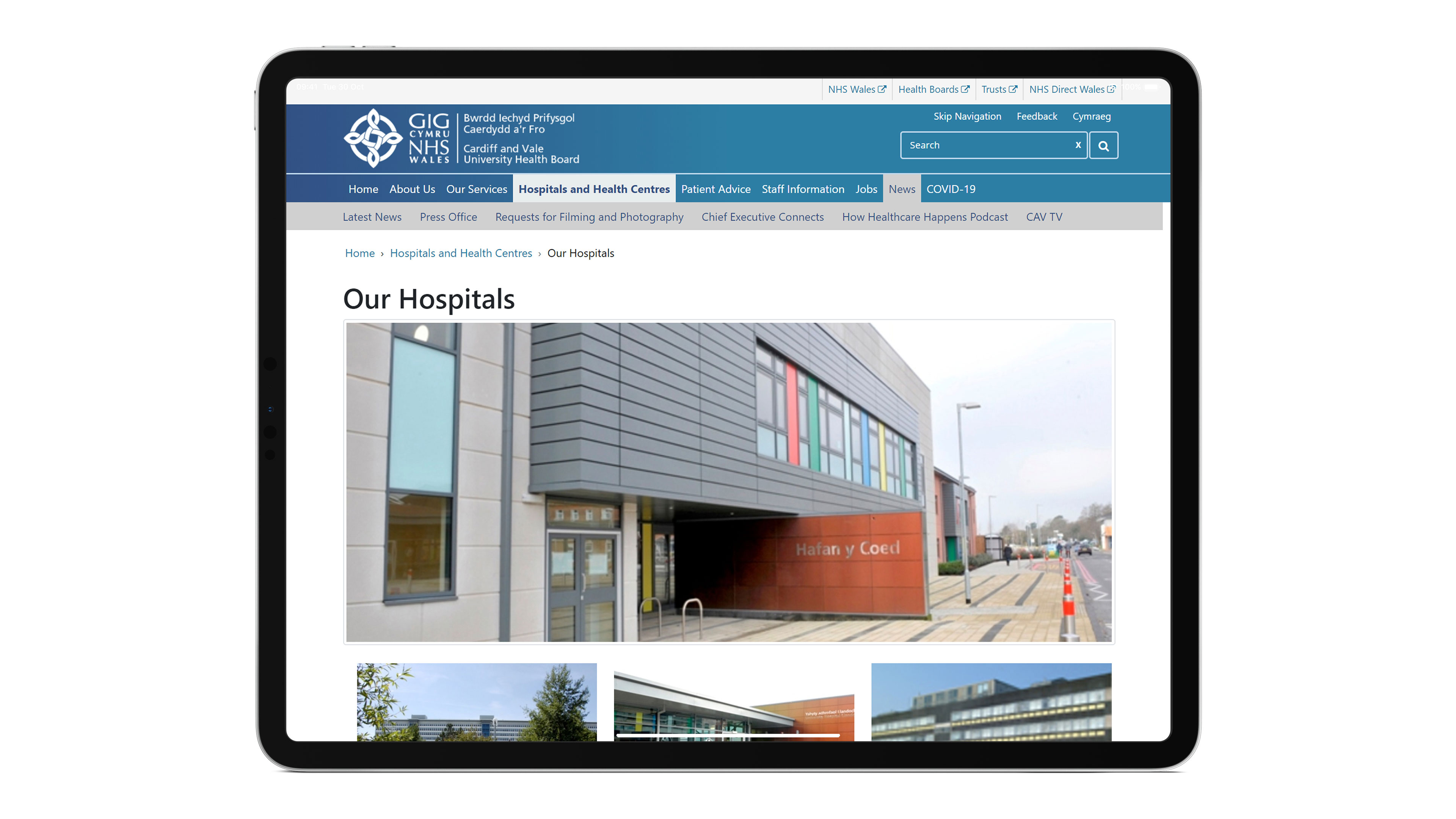 NHS Wales Informatics Service Clients and Case Studies Box UK